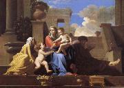 Nicolas Poussin The Holy Family on the Steps oil on canvas